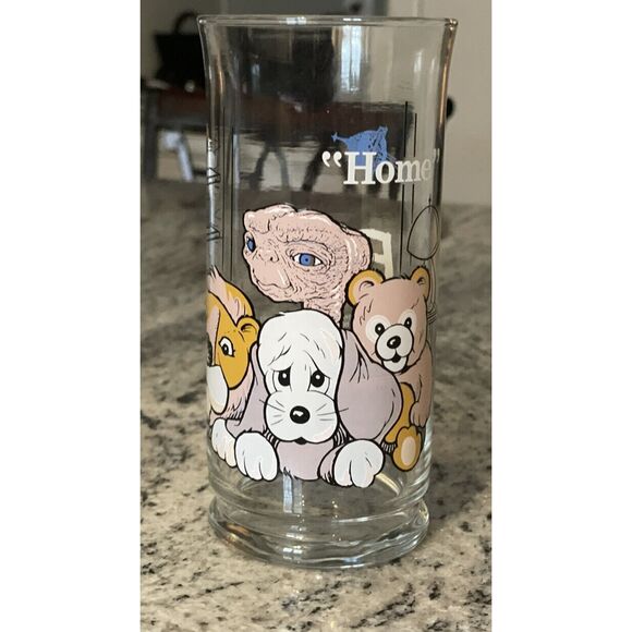 Vintage 1982 ET Phone Home Collector Glass AAFES Universal Studios Pizza Hut - Picture 1 of 3